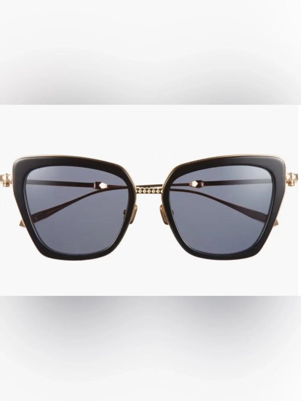 Valentino Garavani Black 52mm Cat Eye Sunglasses with Crossbody Case/Bag